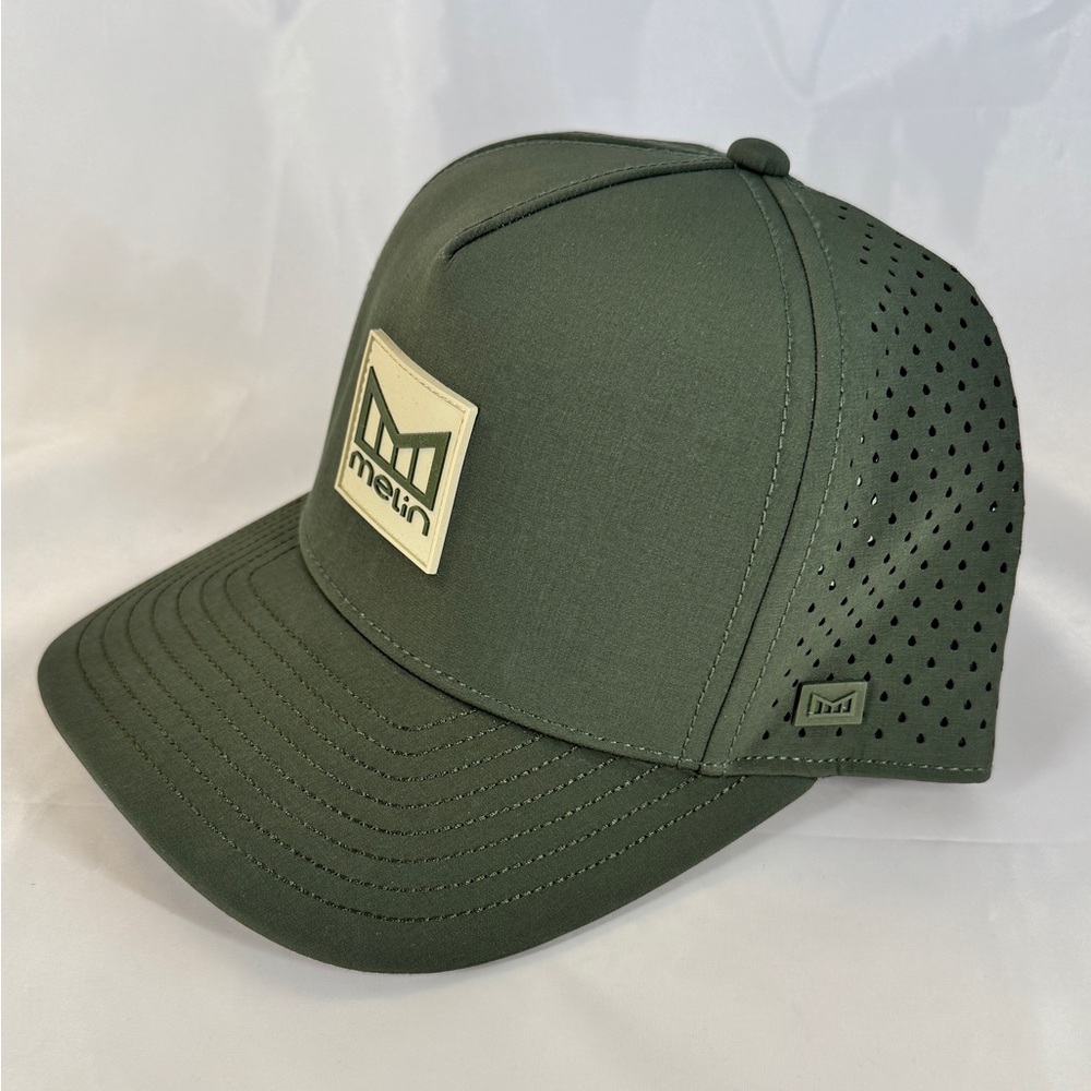 Sold! Melin Odysea Stacked Hydro Hat Snapback Cap Classic Size Canopy / Khaki - Picture 3 of 9